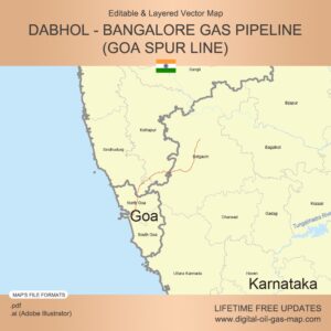 Dabhol - Bangalore Gas Pipeline Map (Goa Spur Line)