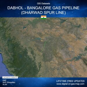 [Product Image] GIS Datasets of Dabhol - Bangalore Gas Pipeline (Dharwad Spur Line)