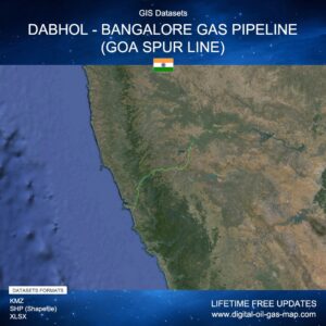 [Product Image] GIS Datasets of Dabhol - Bangalore Gas Pipeline (Goa Spur Line)