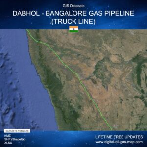 [Product Image] GIS Datasets of Dabhol - Bangalore Gas Pipeline (Trunkline)