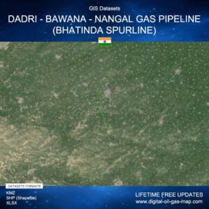[Product Image] GIS Datasets of Dadri - Bawana - Nangal Gas Pipeline (Bhatinda Spurline)