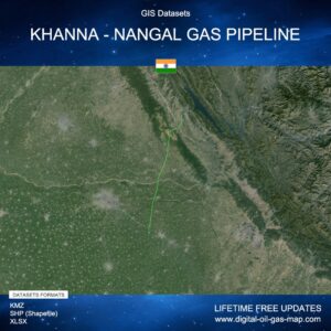 [Product Image] GIS Datasets of Khanna - Nangal Gas Pipeline
