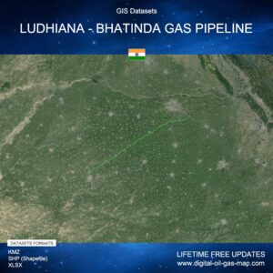 [Product Image] GIS Datasets of Ludhiana - Bhatinda Gas Pipeline