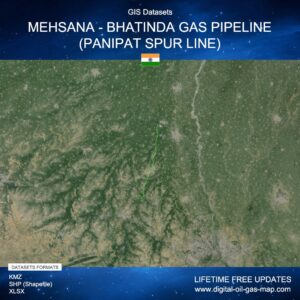 [Product Image] GIS Datasets of Mehsana - Bhatinda Gas Pipeline (Panipat Spur Line)
