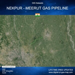 [Product Image] GIS Datasets of Nekpur - Meerut Gas Pipeline