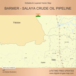 [Product Image] Barmer - Salaya Crude Oil Pipeline Map