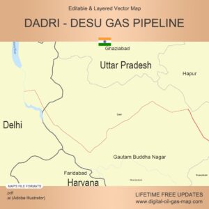 [Product Image] Dadri - Desu Gas Pipeline Map