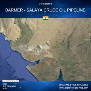 [Product Image] GIS Datasets of Barmer - Salaya Crude Oil Pipeline