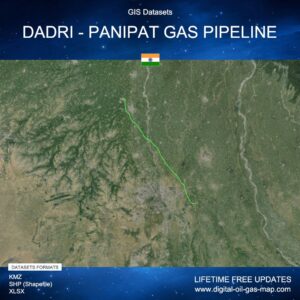 [Product Image] GIS Datasets of Dadri - Panipat Gas Pipeline
