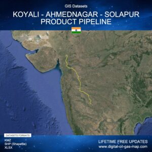 [Product Image] GIS Datasets of Koyali - Ahmednagar - Solapur Product Pipeline