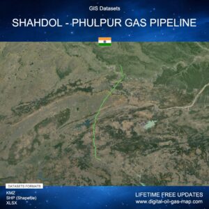[Product Image] GIS Datasets of Shahdol - Phulpur Gas Pipeline