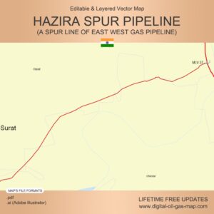 [Product Image] Hazira Spur Pipeline Map