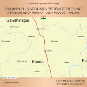 [Product Image] Palanpur - Vadodara Product Pipeline Map