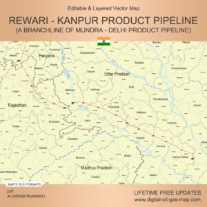 [Product Image] Rewari - Kanpur Product Pipeline Map