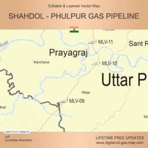 [Product Image] Shahdol - Phulpur Gas Pipeline Map