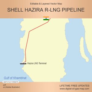 [Product Image] Shell Hazira R-LNG Pipeline Map