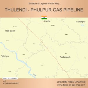 [Product Image] Thulendi - Phulpur Gas Pipeline Map