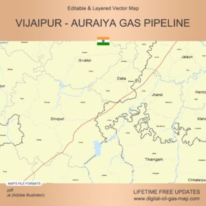 [Product Image] Vijaipur - Auraiya Gas Pipeline Map