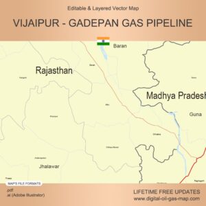 [Product Image] Vijaipur - Gadepan Gas Pipeline Map