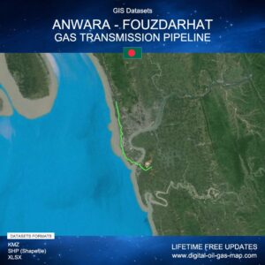 [Product Image] GIS Datasets of Anwara - Fouzdarhat Gas Transmission Pipeline
