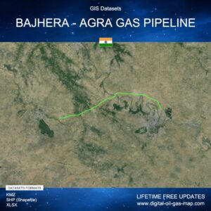 [Product Image] GIS Datasets of Bajhera - Agra Gas Pipeline