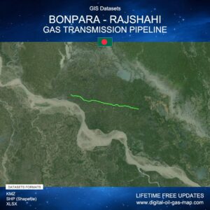 [Product Image] GIS Datasets of Bonpara - Rajshahi Gas Transmission Pipeline