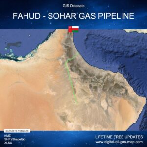 [Product Image] GIS Datasets of Fahud - Sohar Gas Pipeline