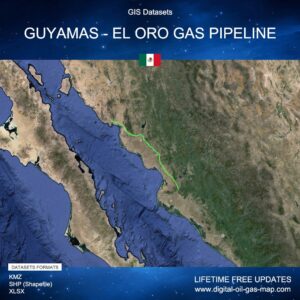 [Product Image] GIS Datasets of Guyamas - El Oro Gas Pipeline