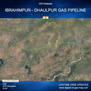 [Product Image] GIS Datasets of Ibrahimpur - Dhaulpur Gas Pipeline