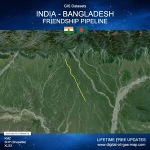 [Product Image] GIS Datasets of India - Bangladesh Friendship Pipeline
