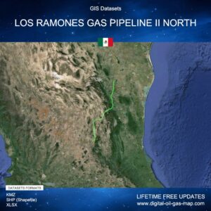[Product Image] GIS Datasets of Los Ramones Gas Pipeline II North