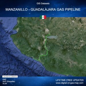[Product Image] GIS Datasets of Manzanillo - Guadalajara Gas Pipeline