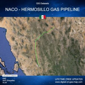 [Product Image] GIS Datasets of Naco - Hermosillo Gas Pipeline