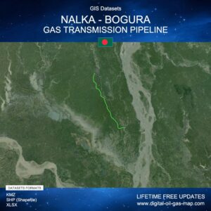 [Product Image] GIS Datasets of Nalka - Bogura Gas Transmission Pipeline