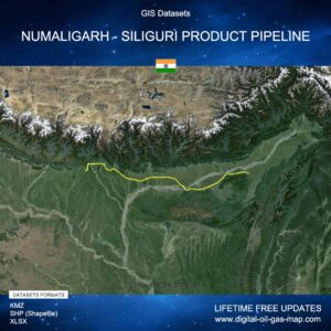 [Product Image] GIS Datasets of Numaligarh - Siliguri Product Pipeline
