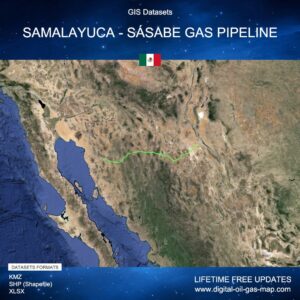 [Product Image] GIS Datasets of Samalayuca - Sásabe Gas Pipeline