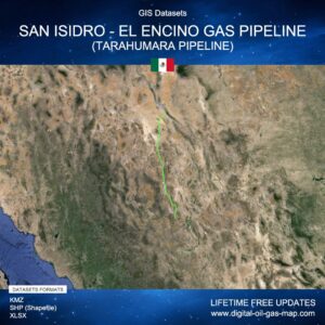 [Product Image] GIS Datasets of San Isidro - El Encino Gas Pipeline (Tarahumara Pipeline)