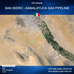 [Product Image] GIS Datasets of San Isidro - Samalayuca Gas Pipeline