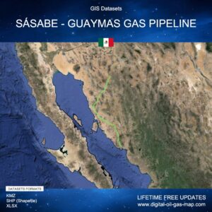 [Product Image] GIS Datasets of Sásabe - Guaymas Gas Pipeline