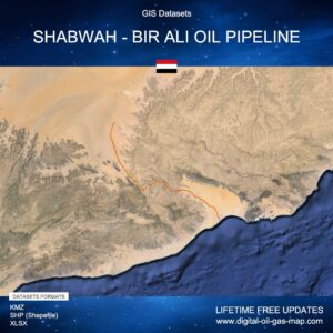 [Product Image] GIS Datasets of Shabwah - Bir Ali Oil Pipeline