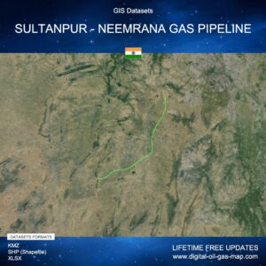 [Product Image] GIS Datasets of Sultanpur - Neemrana Gas Pipeline