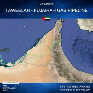 [Product Image] GIS Datasets of Taweelah - Fujairah Gas Pipeline