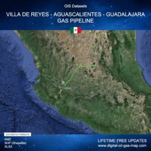 [Product Image] GIS Datasets of Villa de Reyes - Aguascalientes - Guadalajara Gas Pipeline