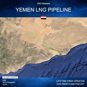 [Product Image] GIS Datasets of Yemen LNG Gas Pipeline
