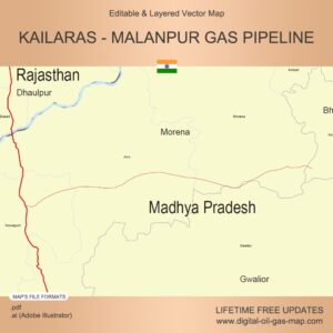 [Product Image] Kailaras - Malanpur Gas Pipeline Map