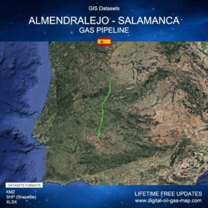 [Product Image] GIS Datasets of Almendralejo - Salamanca Gas Pipeline