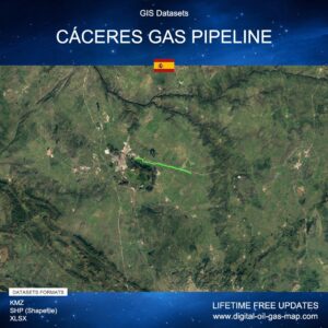 [Product Image] GIS Datasets of Cáceres Gas Pipeline