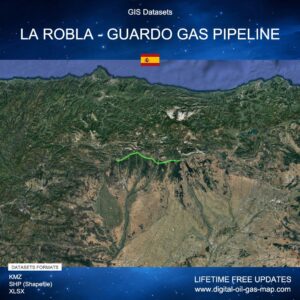 [Product Image] GIS Datasets of La Robla - Guardo Gas Pipeline