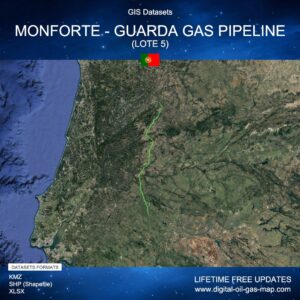 [Product Image] GIS Datasets of Monforte - Guarda Gas Pipeline (Lote 5)