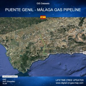 [Product Image] GIS Datasets of Puente Genil - Málaga Gas Pipeline